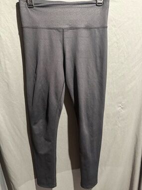 ZYIA Black Textured High-Waist Leggings